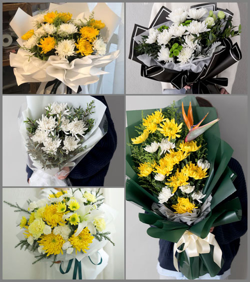广东湛江市麻章区湖光镇白事花束代送